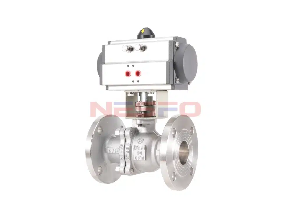 304 нержавеющая сталь пневматический фланцевый шаровой кран Q641F-16P