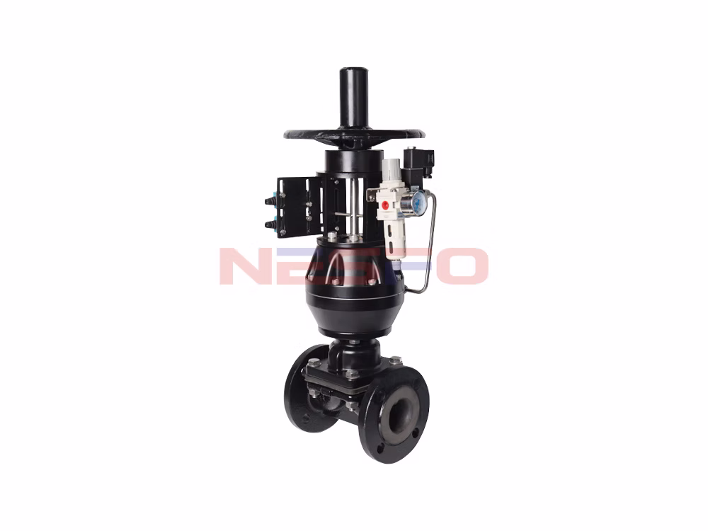 Cast Steel Pneumatic Rubber-Lined Diaphragm Valve G641J-16C