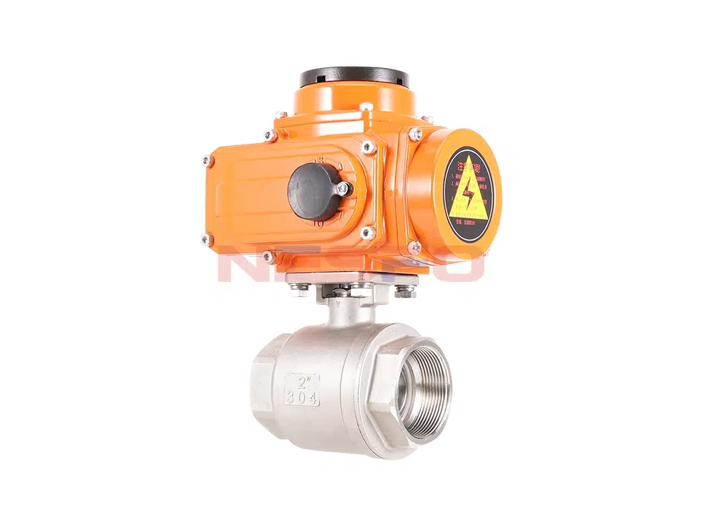 304不锈钢电动二片式球阀 Q911F-16P