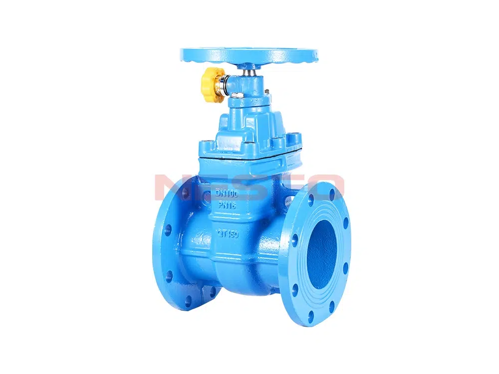 Задвижка из ковкого чугуна с боковым запиранием и жестким уплотнением SBZ45T-16Q