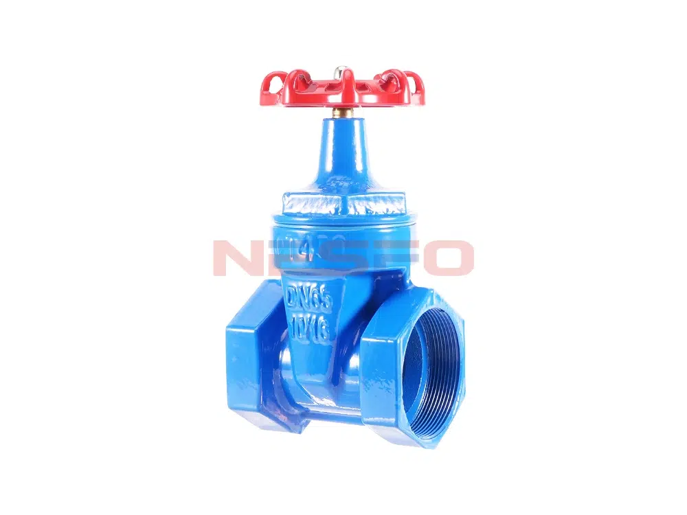 Válvula de compuerta de botón de seda con junta blanda de hierro dúctil Z15X-16Q