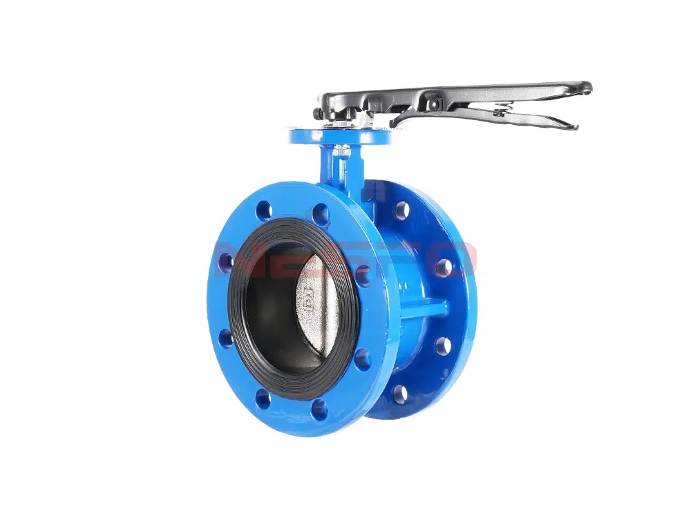 球墨铸铁手柄法兰蝶阀 D41X-16Q