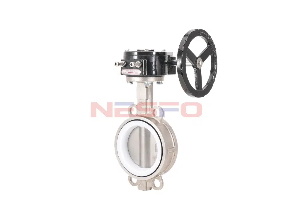 304 нержавеющая сталь турбина PTFE клапан бабочка D371F-16P