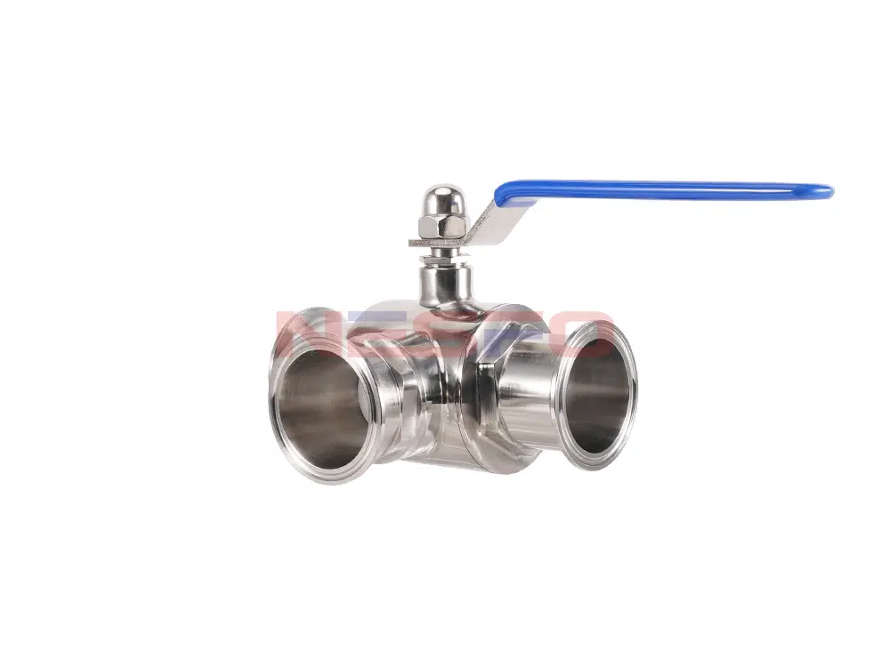 304不锈钢卫生级三通球阀 Q84F-10P