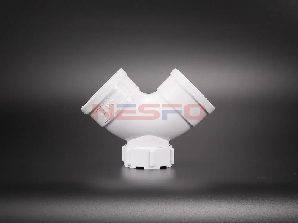 PVC-U排水管带检修口双承插存水弯