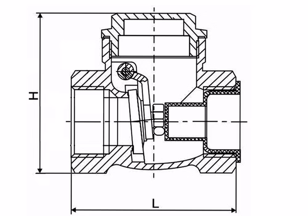Brass Horizontal Check Valve H14W-16T