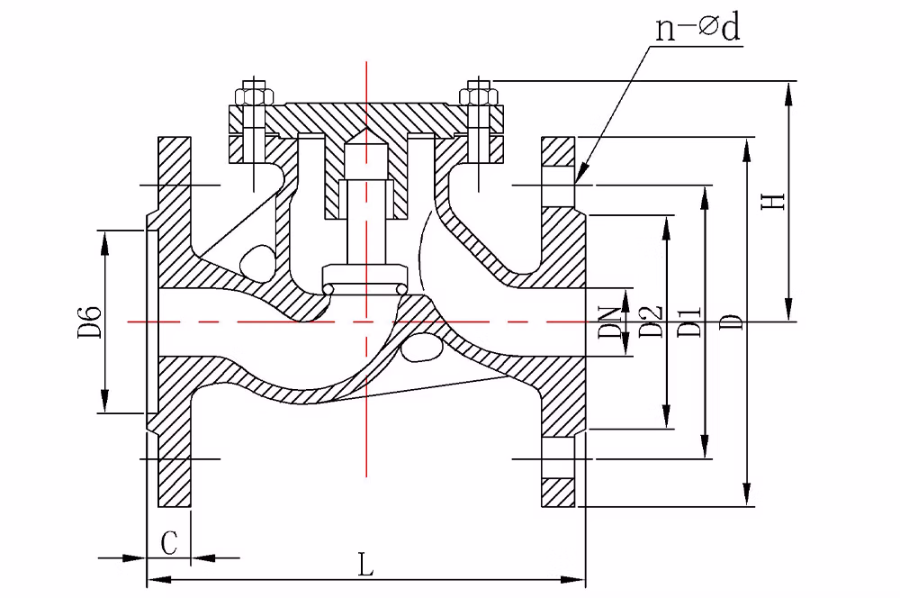 Cast Steel Lift Check Valve H41H-16C