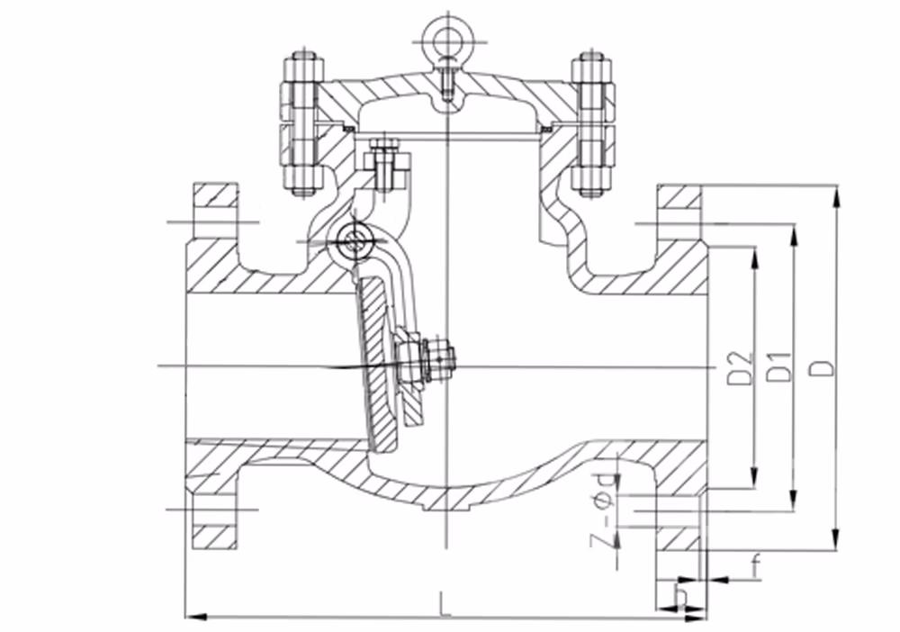 Cast Steel Swing Check Valve H44H-16C