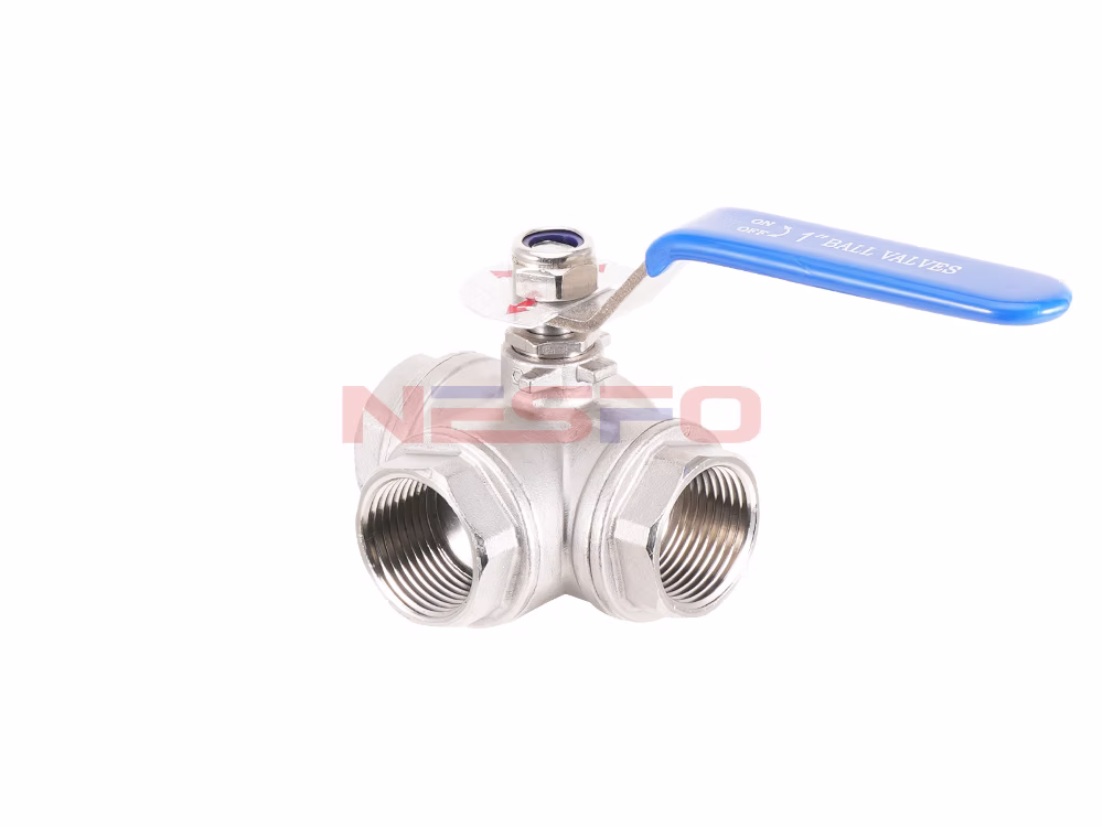 Van bi ba chiều hai mảnh bằng thép không gỉ 304 Q14F-16P