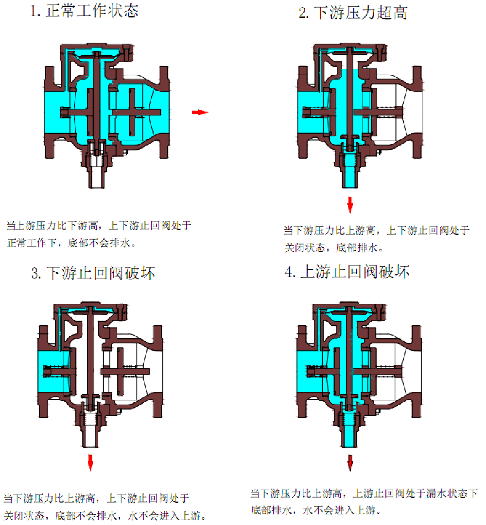 球墨铸铁低阻力倒流防止器 DSBP741X-16Q
